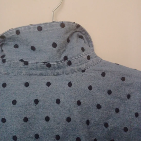 J Jill Button Down Denim Shirt - Picture 4 of 4
